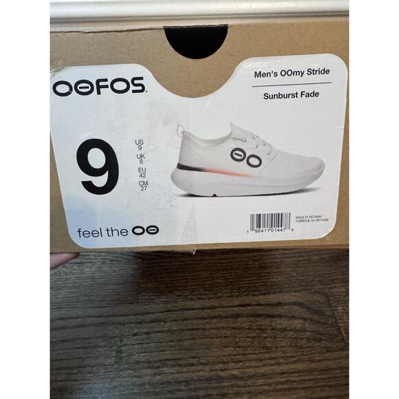 OOFOS OOMY STRIDE - SUNBURST FADE Sneakers NEW NIB $130 MSRP Mens 9 Womens 10.5 - Picture 3 of 13